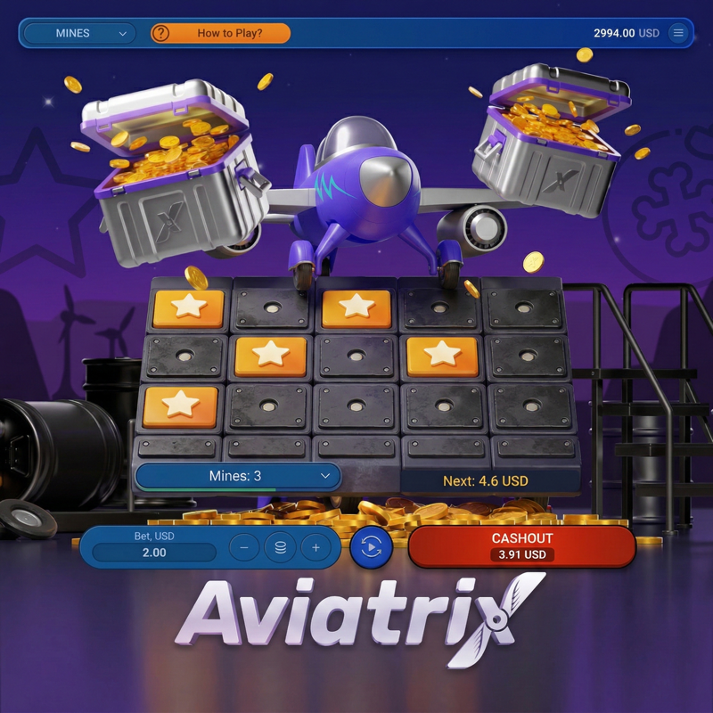 Aviatrix Mines gameplay